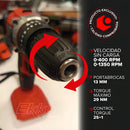 Taladro Percutor Inalámbrico Kommberg 20V 13mm